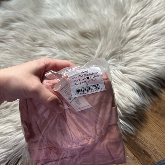 WE ARE HAH Under The Wire Bodysuit In Copper Rose - Picture 3 of 3